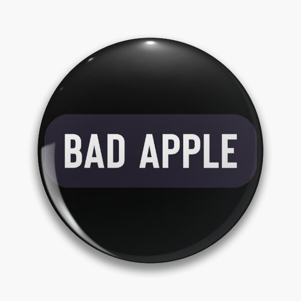 Item preview, Bad Apple - Funny Helmet Stickers designed and sold by voidcrow.