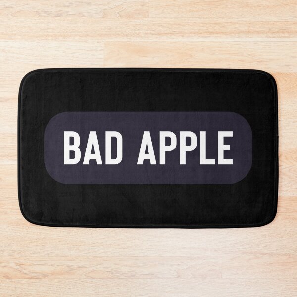 Item preview, Bad Apple - Funny Helmet Stickers designed and sold by voidcrow.