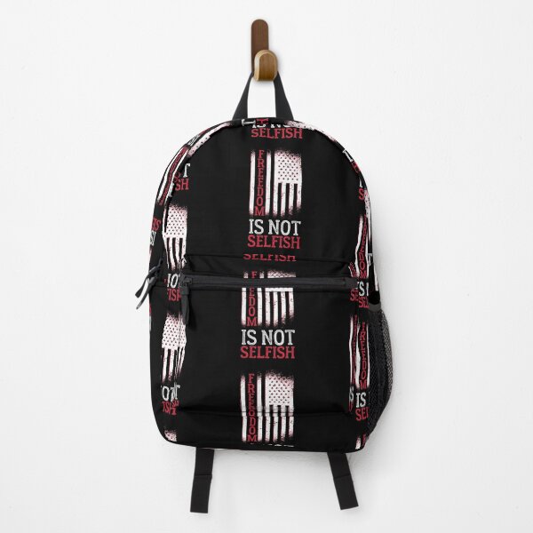 Item preview, Freedom is not selfish, distressed American flag print designed and sold by Auntieck.