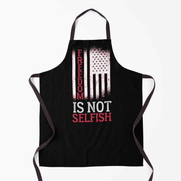 Item preview, Freedom is not selfish, distressed American flag print designed and sold by Auntieck.