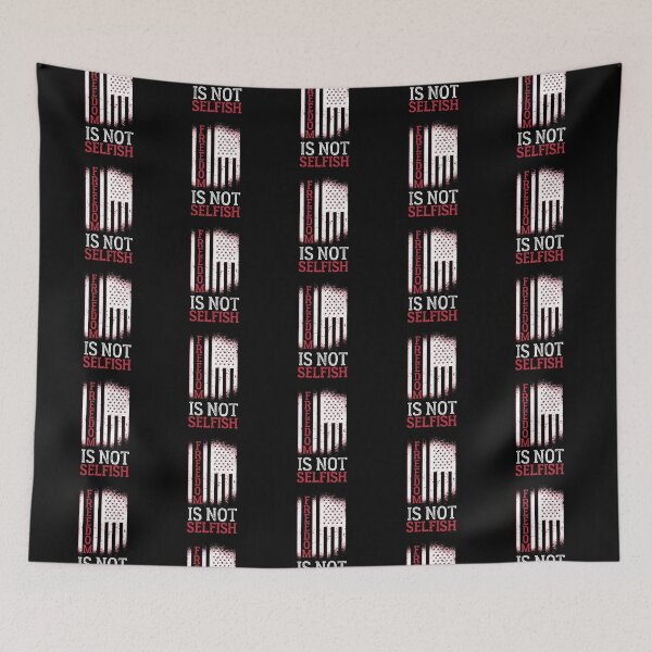 Item preview, Freedom is not selfish, distressed American flag print designed and sold by Auntieck.