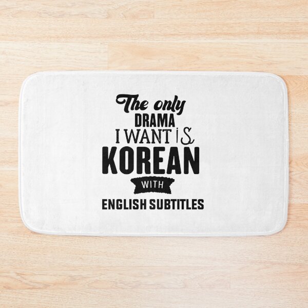 Item preview, The Only Drama I Want Is Korean With English Subtitles -Korean English Subtitles Drama new sticker for new drama designed and sold by RIDA LOUCHACHHA.
