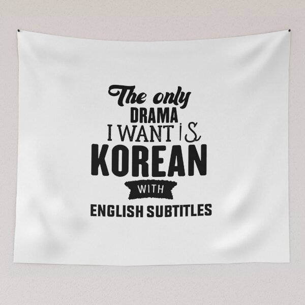 Item preview, The Only Drama I Want Is Korean With English Subtitles -Korean English Subtitles Drama new sticker for new drama designed and sold by RIDA LOUCHACHHA.