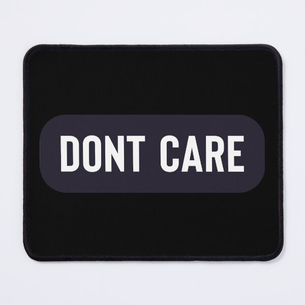 Item preview, Don't Care - Funny Helmet Stickers designed and sold by voidcrow.