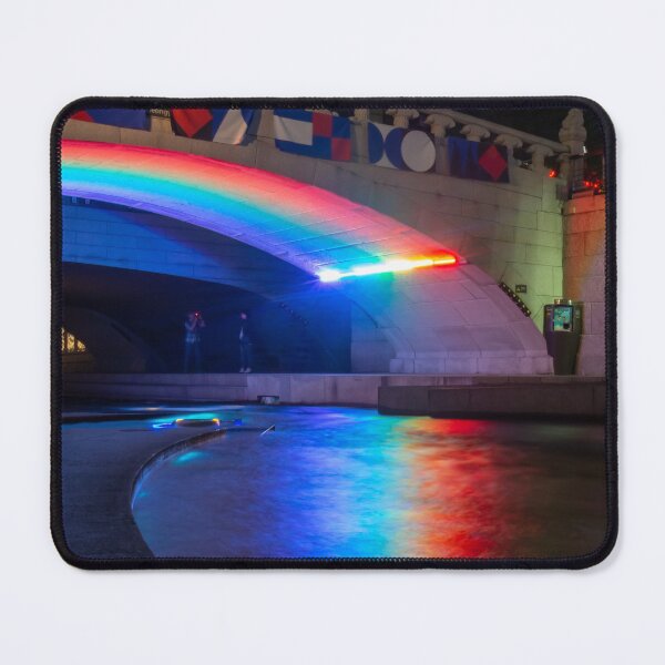 Item preview, A rainbow reflecting on the Cheonggyecheon Stream at Gwangtonggyo Bridge designed and sold by SnapTPhotograph.