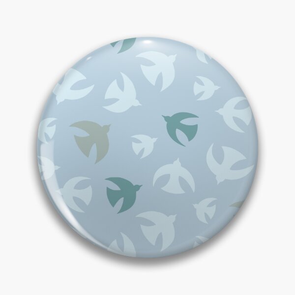 Item preview, Birds Mid Blue designed and sold by ToEllaBloom.