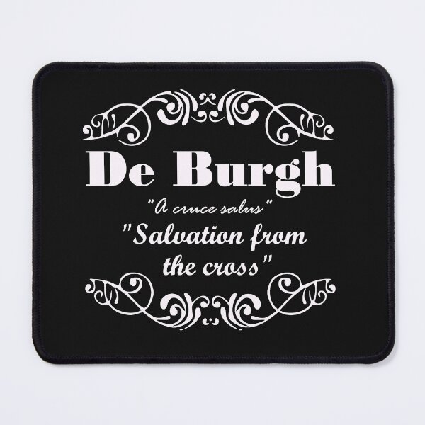 Artikelvorschau, De Burgh Nachname Familienname Nachname Motto entworfen und verkauft von BagTown Clans.