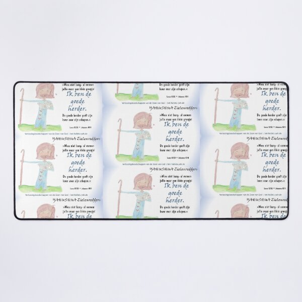 Yahushua target redder de goede Herder Desk Mat