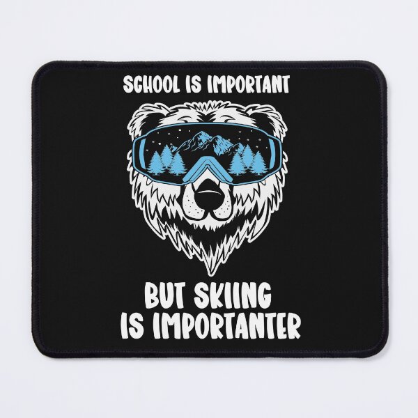 Item preview, School Is Important But Skiing Is Importanter  Polar Bear ]Wearing Glasses designed and sold by CandyLoo.