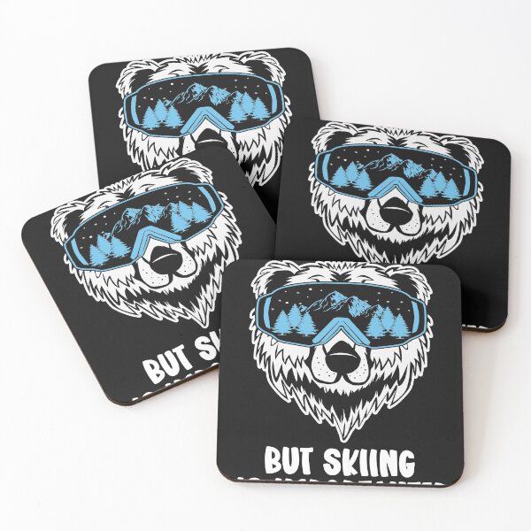 Item preview, School Is Important But Skiing Is Importanter  Polar Bear ]Wearing Glasses designed and sold by CandyLoo.