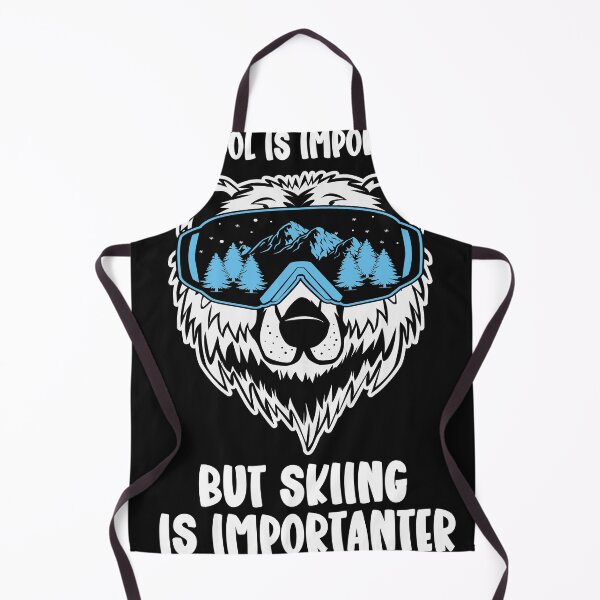 Item preview, School Is Important But Skiing Is Importanter  Polar Bear ]Wearing Glasses designed and sold by CandyLoo.