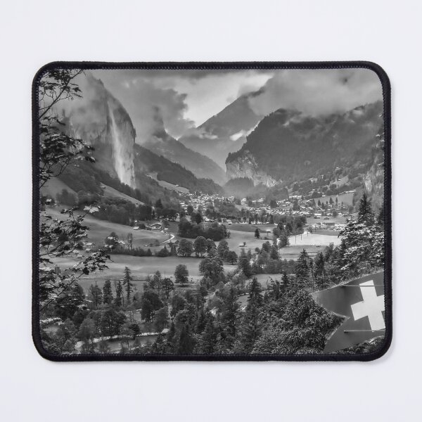 Item preview, Lauterbrunnen Valley, Switzerland, Monochrome. designed and sold by Nethycurl.
