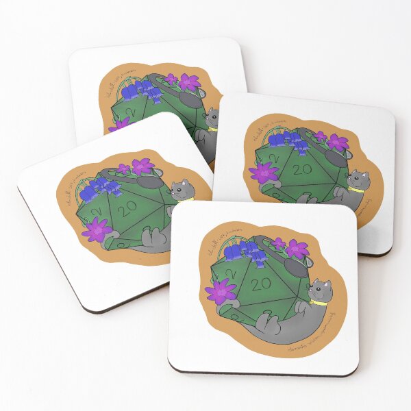 Item preview, DnD Dice - Cat, Bluebell and Clematis designed and sold by petra-farca.