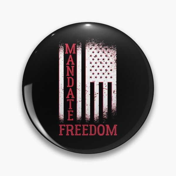 Item preview, Mandate freedom, distressed American flag print designed and sold by Auntieck.