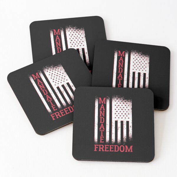 Item preview, Mandate freedom, distressed American flag print designed and sold by Auntieck.