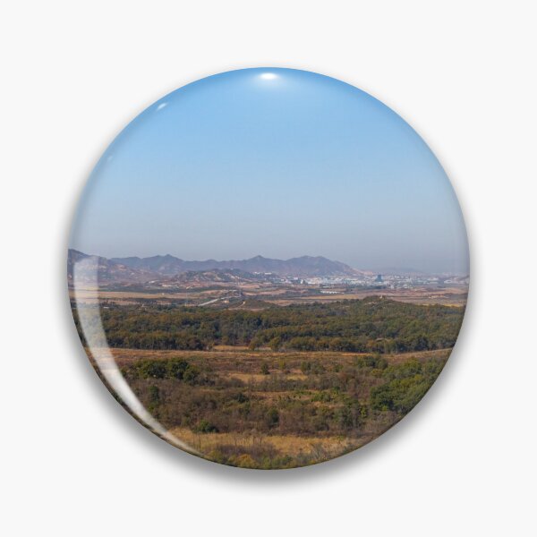 Item preview, A view across the DMZ from the Dora Observatory to North Korea designed and sold by SnapTPhotograph.