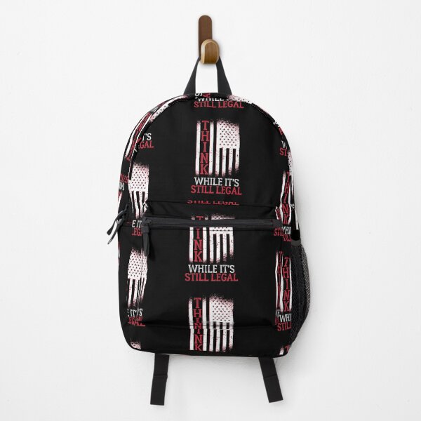 Item preview, Think while it's still legal, distressed American flag print designed and sold by Auntieck.