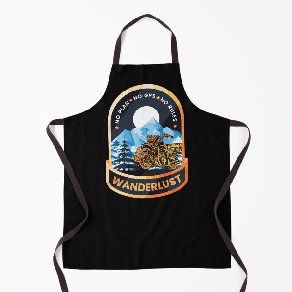 Item preview, Adventure Bike Rider Wanderlust No Plan No GPS No Rules Sticker T-Shirt 04 designed and sold by OuterShellUK.