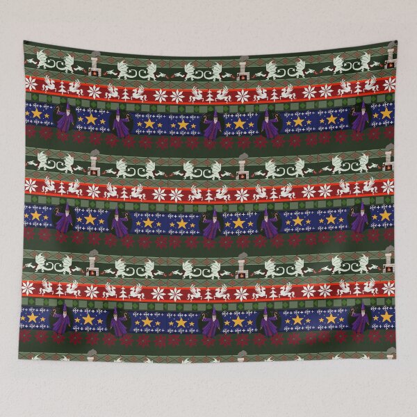 Item preview, Ugly Sweater Christmas Fantasy Pattern designed and sold by Shadowind.