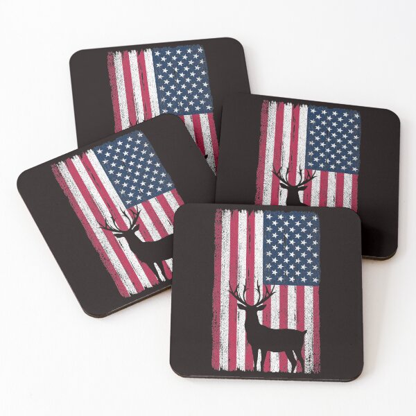 Item preview, Retro Deer Hunting American Flag designed and sold by ACHRAF877.