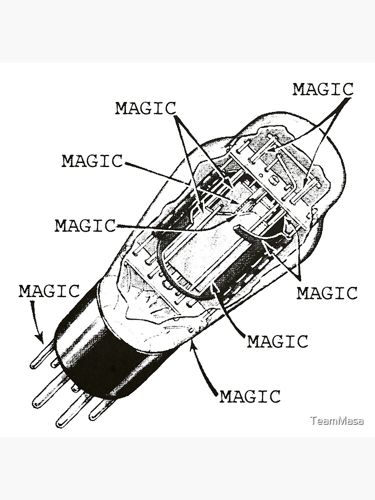 "How do Vacuum Tubes work? MAGIC" Poster for Sale by TeamMasa Redbubble