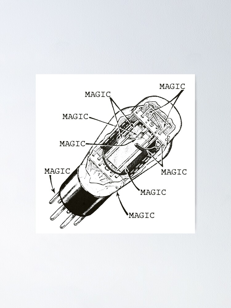 "How do Vacuum Tubes work? MAGIC" Poster for Sale by TeamMasa Redbubble