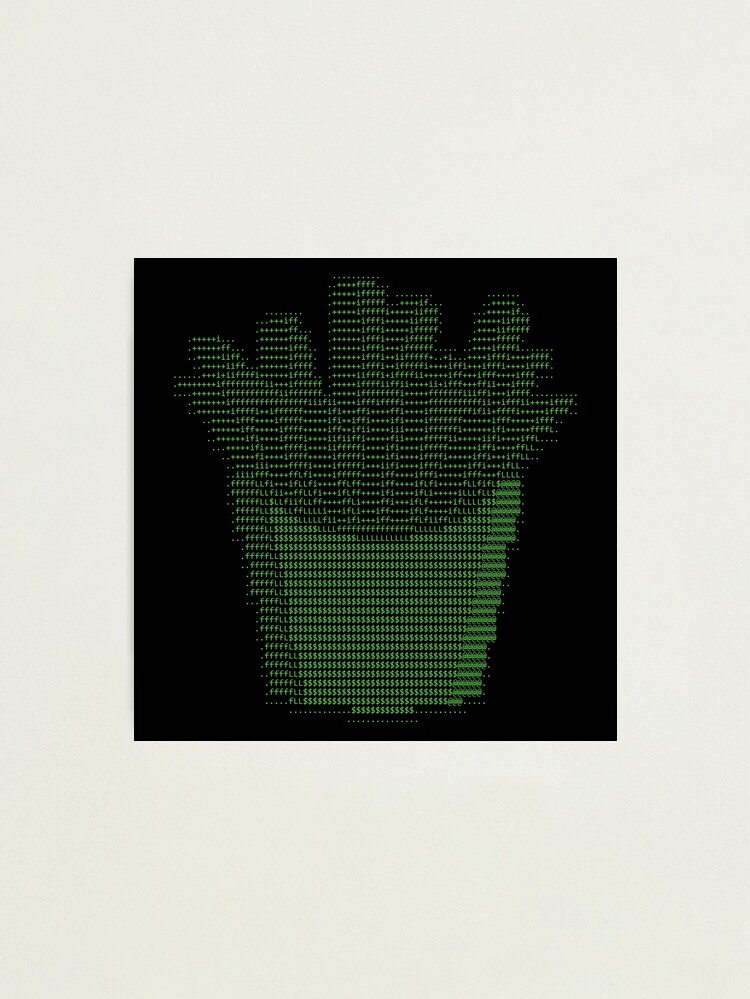 French fries emoji Ascii Art