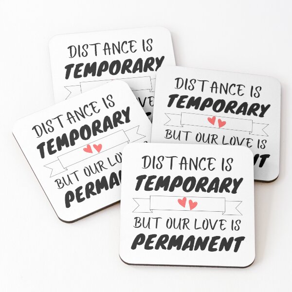 Item preview, Distance is temporary but our love is permanent designed and sold by PacePoint.