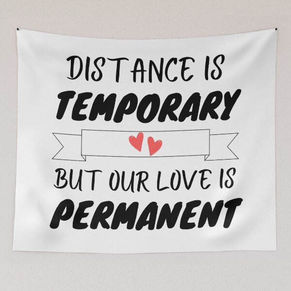 Item preview, Distance is temporary but our love is permanent designed and sold by PacePoint.