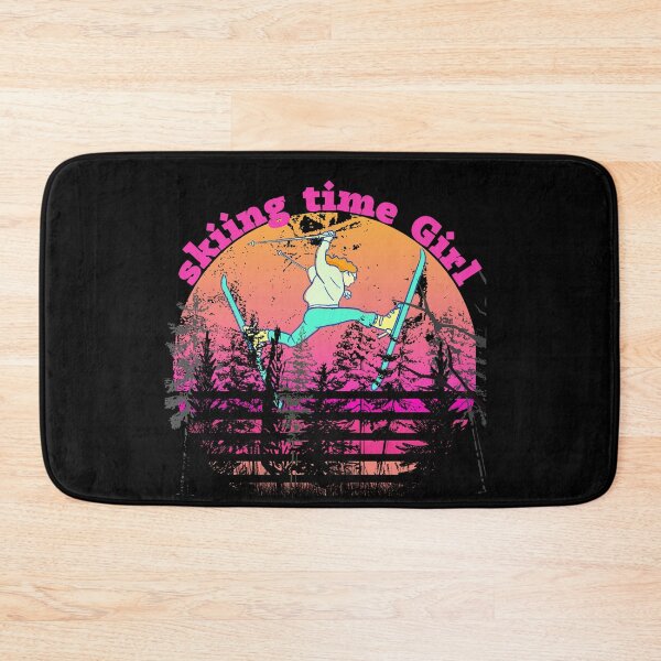 Item preview, Funny skiing time Girl, pink sunset vintage Gift designed and sold by Dublia.