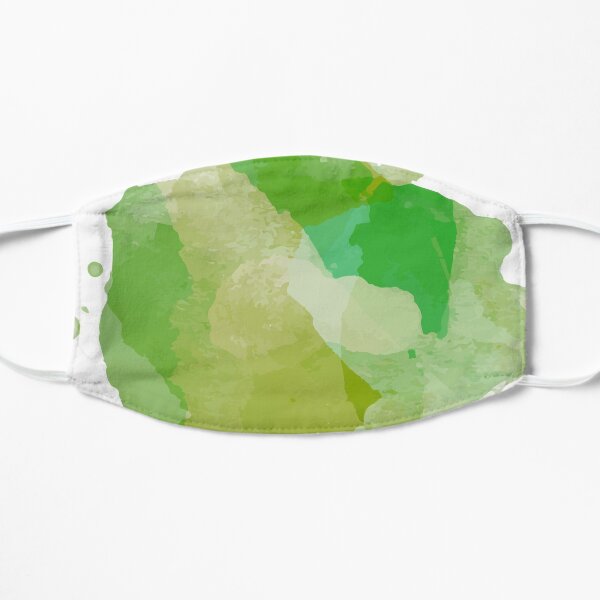Green Color Spot Flat Mask