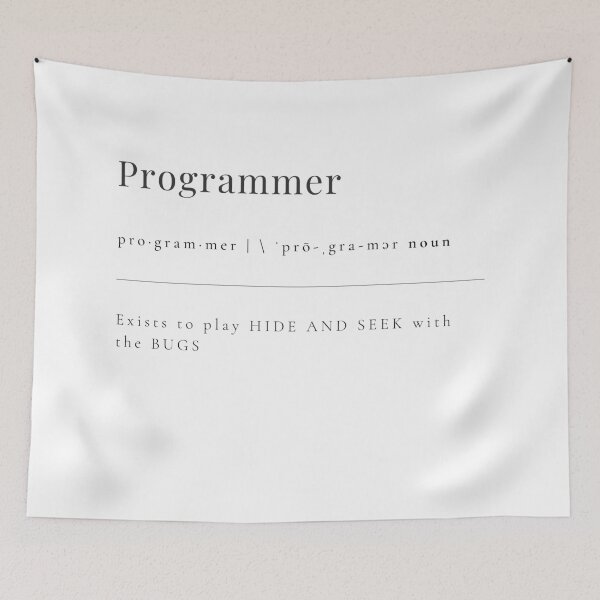 Aperçu de l'œuvre Programmeur - existe pour jouer à CACHE-CACHE avec les BUGS créée et vendue par rgsblo.