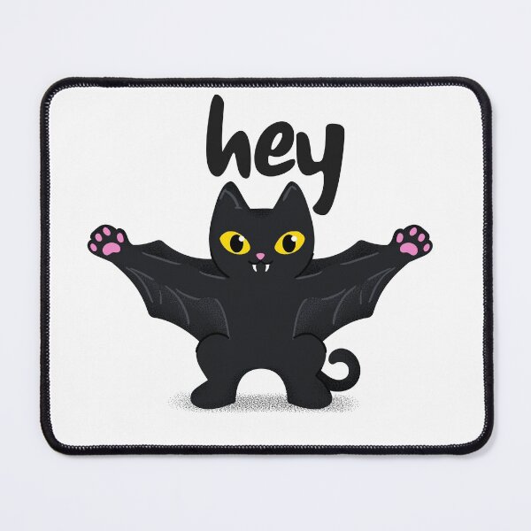 Item preview, cat says hey designed and sold by qofebean.