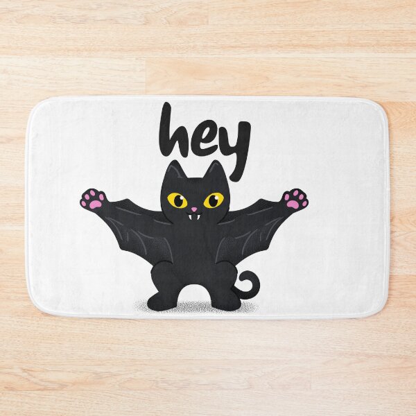 Item preview, cat says hey designed and sold by qofebean.
