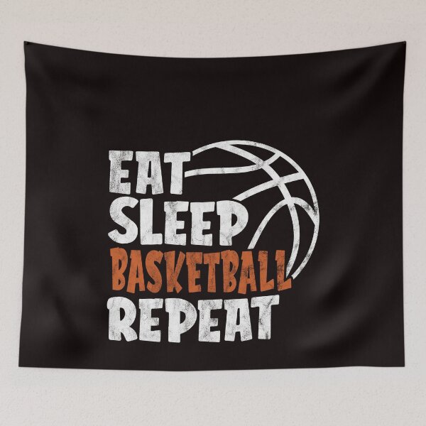Item preview, Retro Funny Eat Sleep Basketball Repeat designed and sold by ACHRAF877.