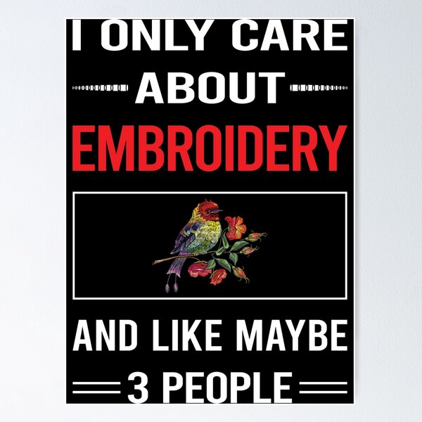Item preview, Funny 3 People Embroidery Embroidering Embroider designed and sold by FifineCroteau.