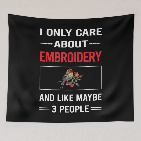 Item preview, Funny 3 People Embroidery Embroidering Embroider designed and sold by FifineCroteau.