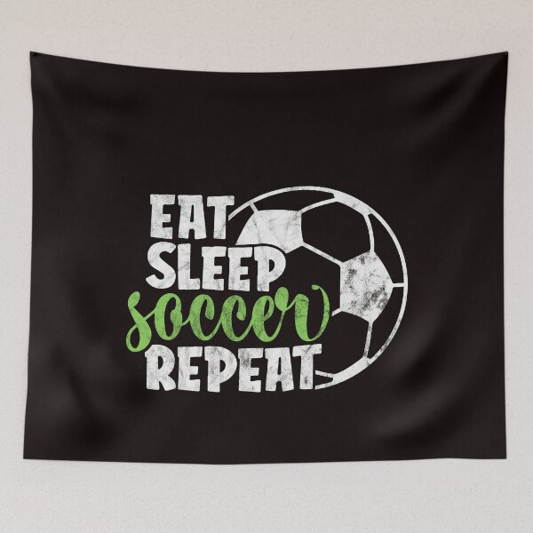 Item preview, Eat Sleep Soccer Repeat Funny Cool Sport Player designed and sold by ACHRAF877.