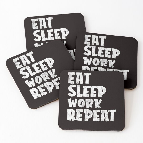 Item preview, Eat Sleep Work Repeat Funny Man Women Vintage Worker designed and sold by ACHRAF877.