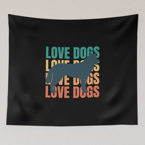 Item preview, Love Dogs - Retro Husky Lover Owner Gift designed and sold by mayamay0.