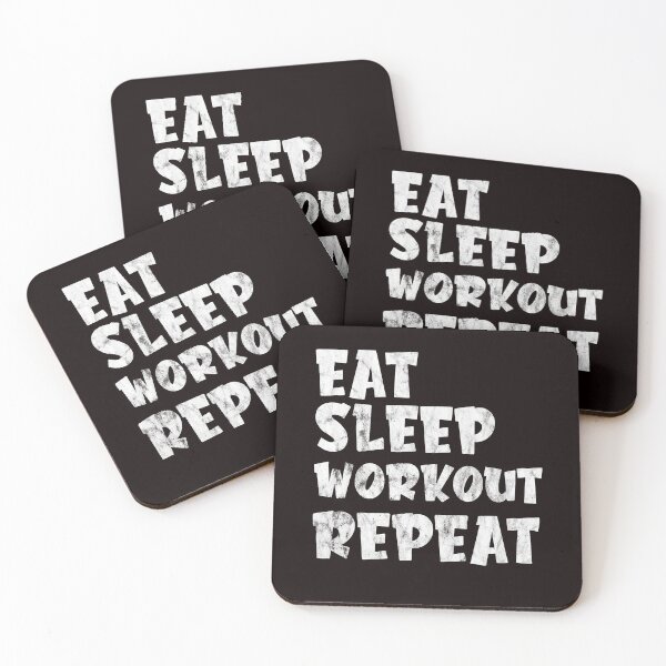 Item preview, Eat Sleep Workout Repeat Funny Work Out Gym Man Women designed and sold by ACHRAF877.