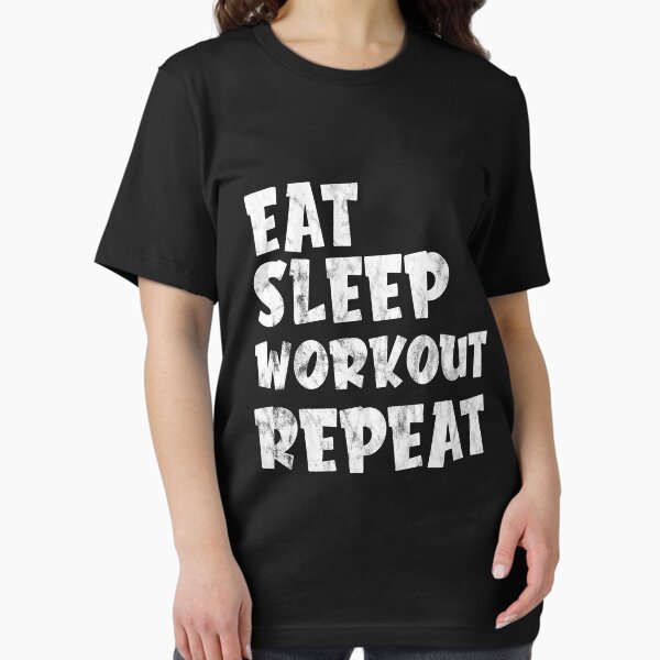 Item preview, Eat Sleep Workout Repeat Funny Work Out Gym Man Women designed and sold by ACHRAF877.