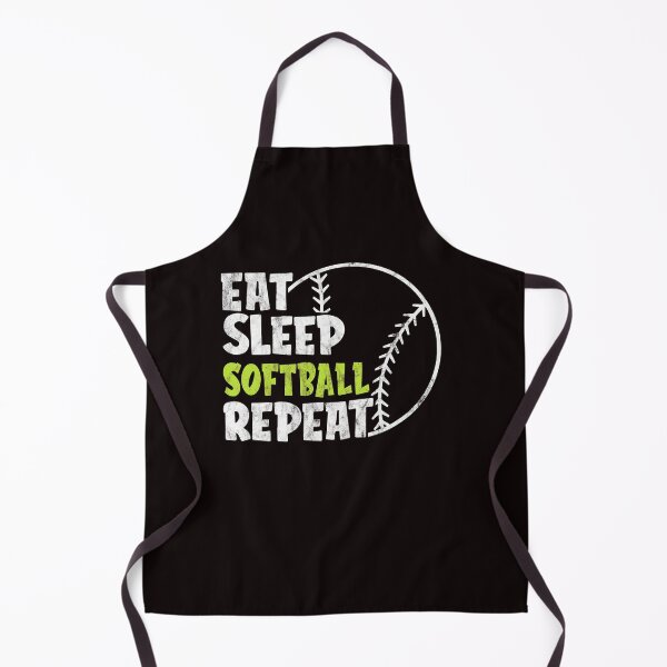 Item preview, Eat Sleep Softball Repeat Cute Vintage Softball designed and sold by ACHRAF877.