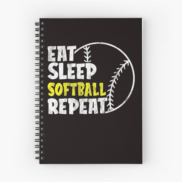 Item preview, Eat Sleep Softball Repeat Cute Vintage Softball designed and sold by ACHRAF877.