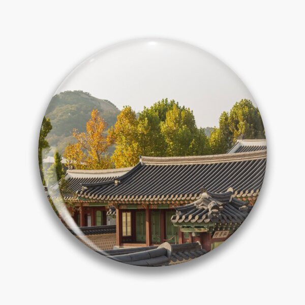 Item preview, Korean rooftops and architecture in the afternoon autumn sun, Seoul, South Korea designed and sold by SnapTPhotograph.