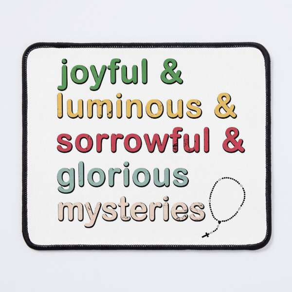 Item preview, joyful & luminous & sorrowful & glorious mysteries of the rosary designed and sold by Brasilia.