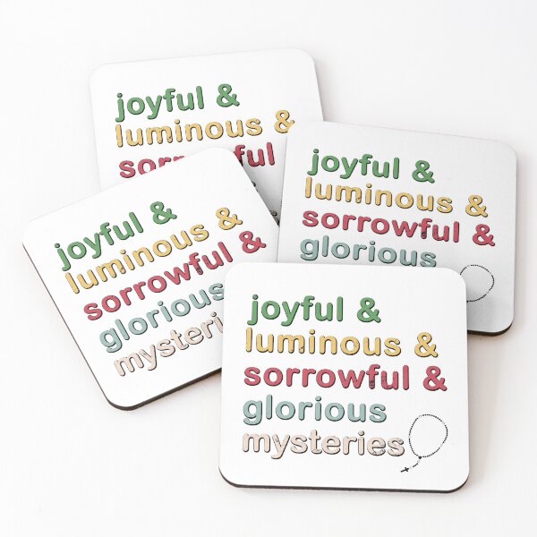 Item preview, joyful & luminous & sorrowful & glorious mysteries of the rosary designed and sold by Brasilia.