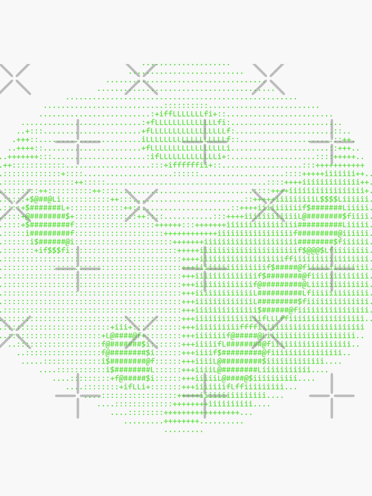 "dice Balloon emoji Ascii Art" Sticker for Sale by typonquotes