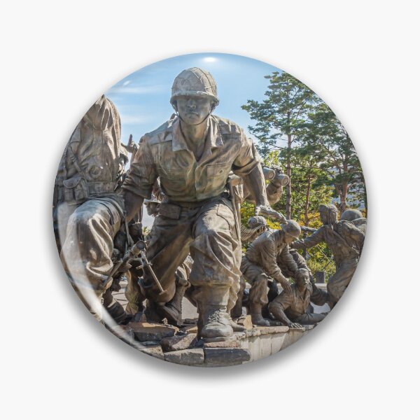 Item preview, Statue of South Korean war soldiers at the War Memorial of Korea Museum, Seoul designed and sold by SnapTPhotograph.