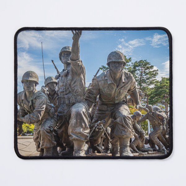Item preview, Statue of South Korean war soldiers at the War Memorial of Korea Museum, Seoul designed and sold by SnapTPhotograph.